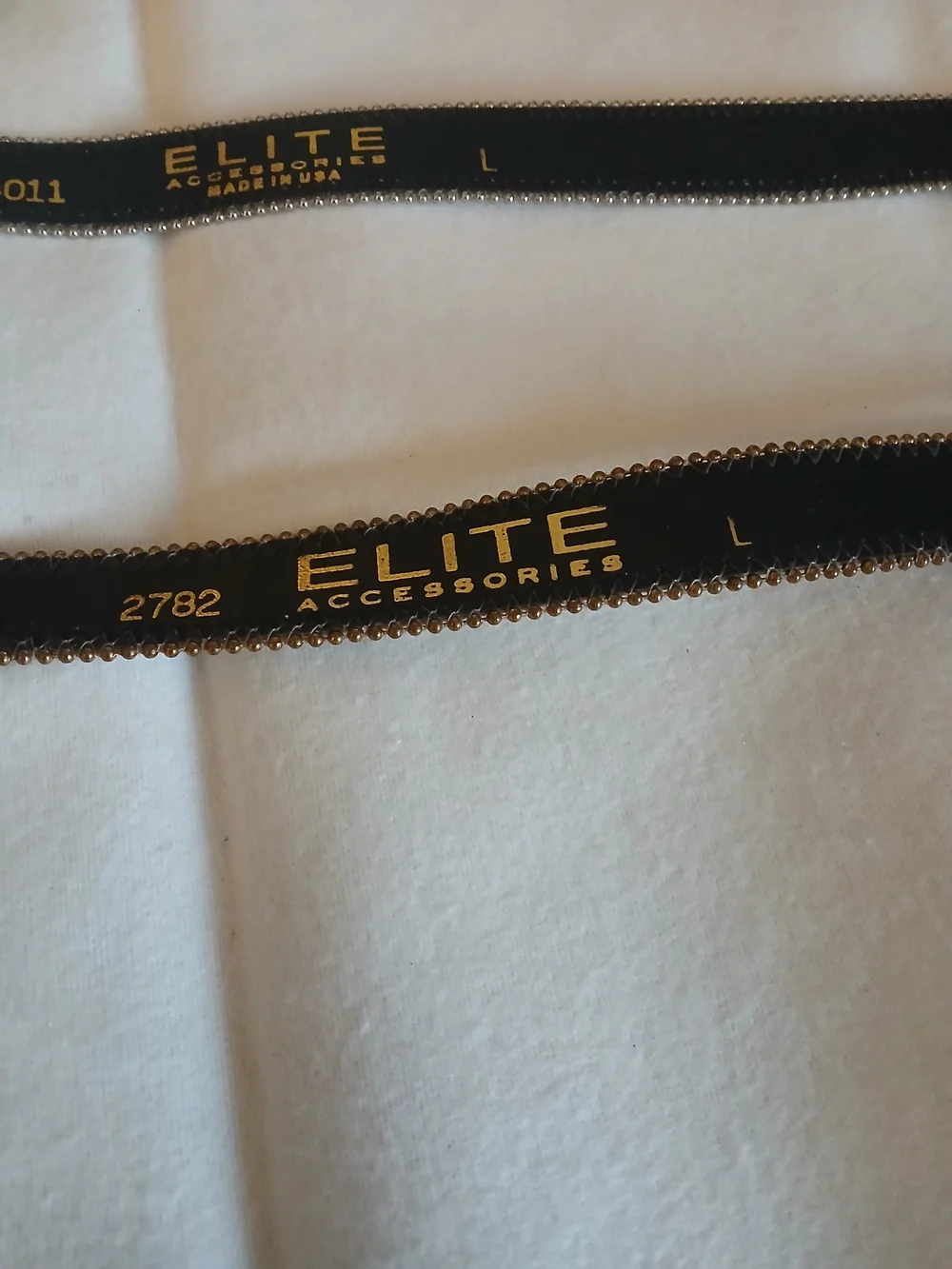Elite Vintage Sparkle Metallic Women's Belt - Gold & Silver